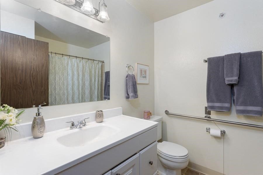 Bathroom at The Crest at Citrus Heights Apartments, Citrus Heights, CA,95621