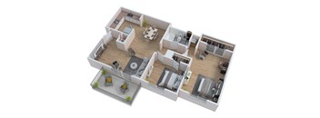 1 bed 1 bath at Foxcroft Apartments, Tampa, Florida