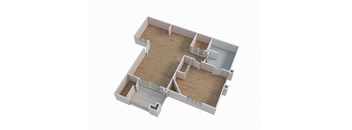the??? floor plan of a small house with a garage
