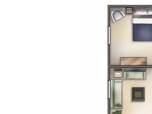 The Gulf floor plan The Gulf floor plan at Forest Lakes Apartment Homes, Oldsmar, FL, 34677