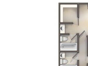 The Cove floor plan The Cove floor planat Forest Lakes Apartment Homes, Oldsmar, FL, 34677