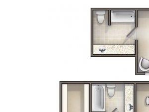 The Inlet floorplan The Inlet floorplan at Forest Lakes Apartment Homes, Oldsmar, FL, 34677