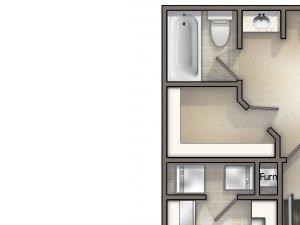 The Spring Floor plan The Spring Floor plan at Forest Lakes Apartment Homes, Oldsmar, FL, 34677
