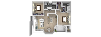 B2 Floor Plan  at Aspen Peak, Henderson, Nevada
