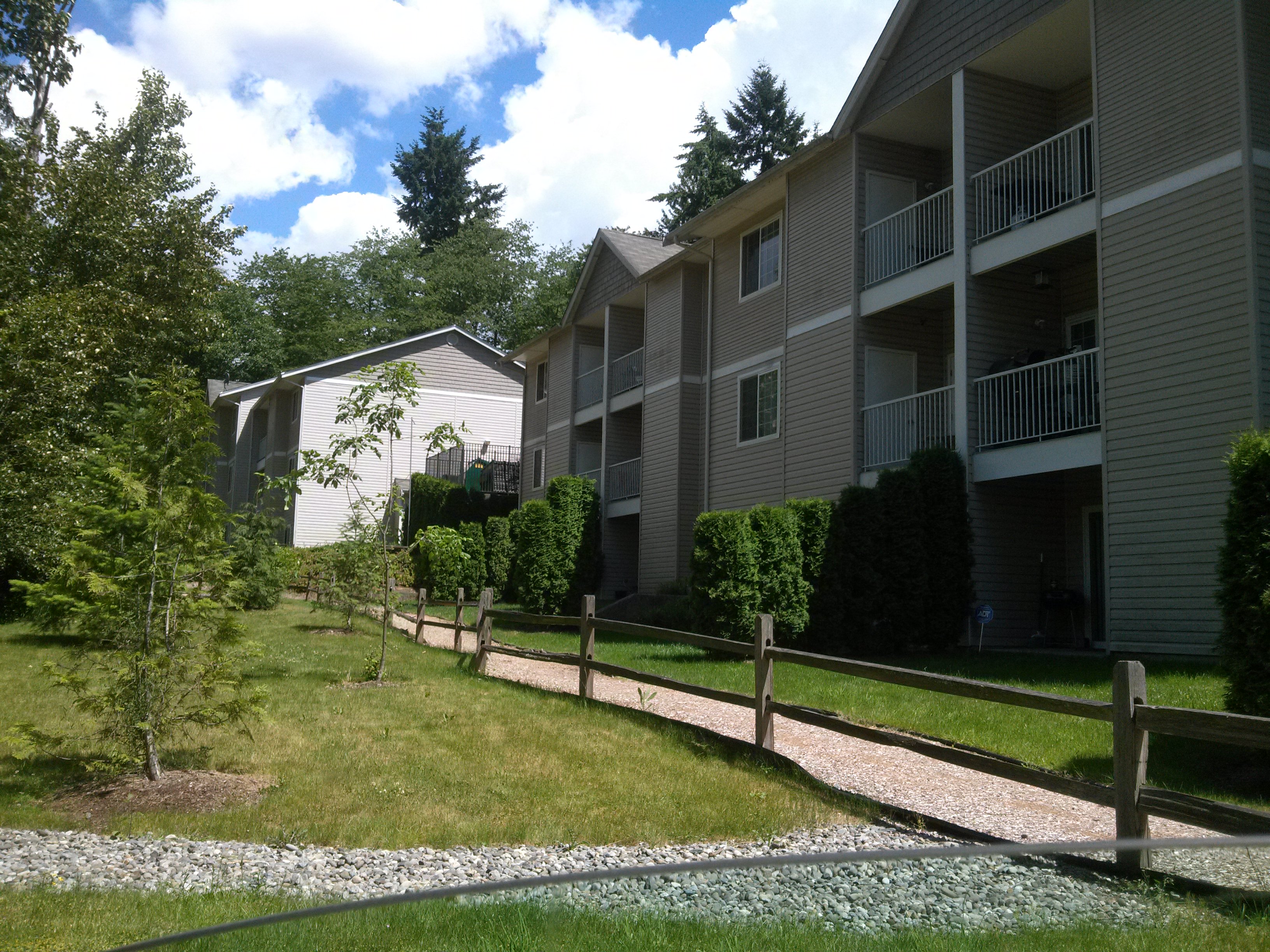 Walking Path at Springbrook Reserve Apartments, Washington,98178