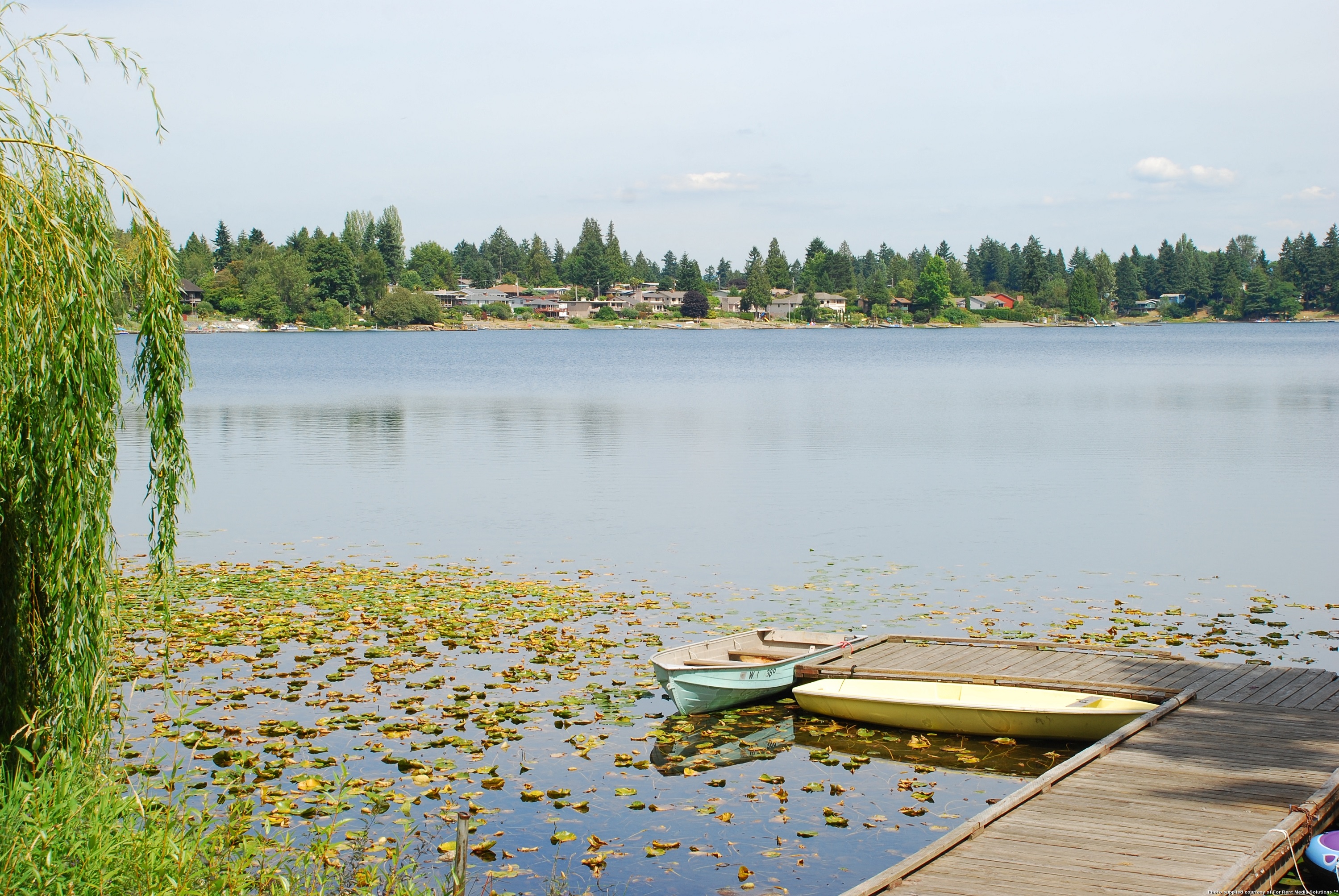 Boats at the lake at Landing at Angle Lake Apartments, SeaTac, 98188