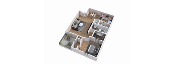 1 Bed 1 Bath Floorplan at Borgata Condominiums, Nevada