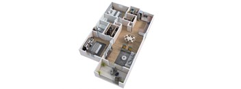 bedroom floor plan  the heights apartments