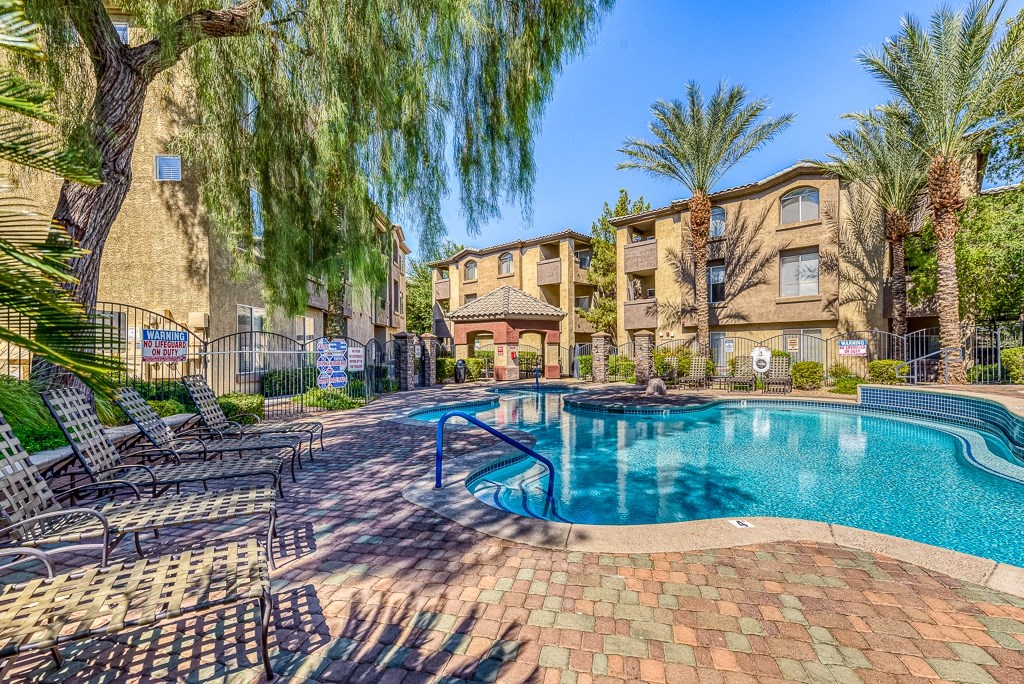 the swimming pool at our apartments