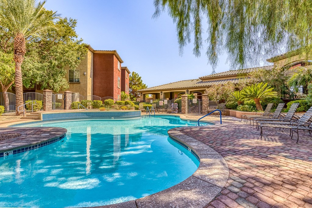 the swimming pool at our apartments