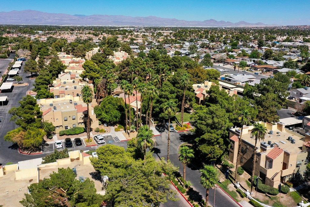 a view of the city from the top of a building at Pacific Harbors Sunrise Apartments, Las Vegas, NV