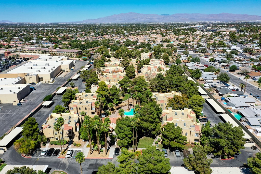 a view of the city from the top of a building at Pacific Harbors Sunrise Apartments, Nevada