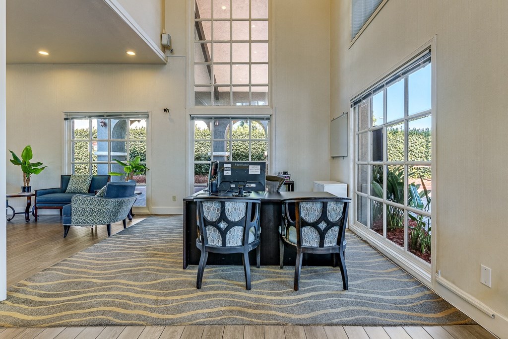 the preserve at ballantyne commons home office with large windows