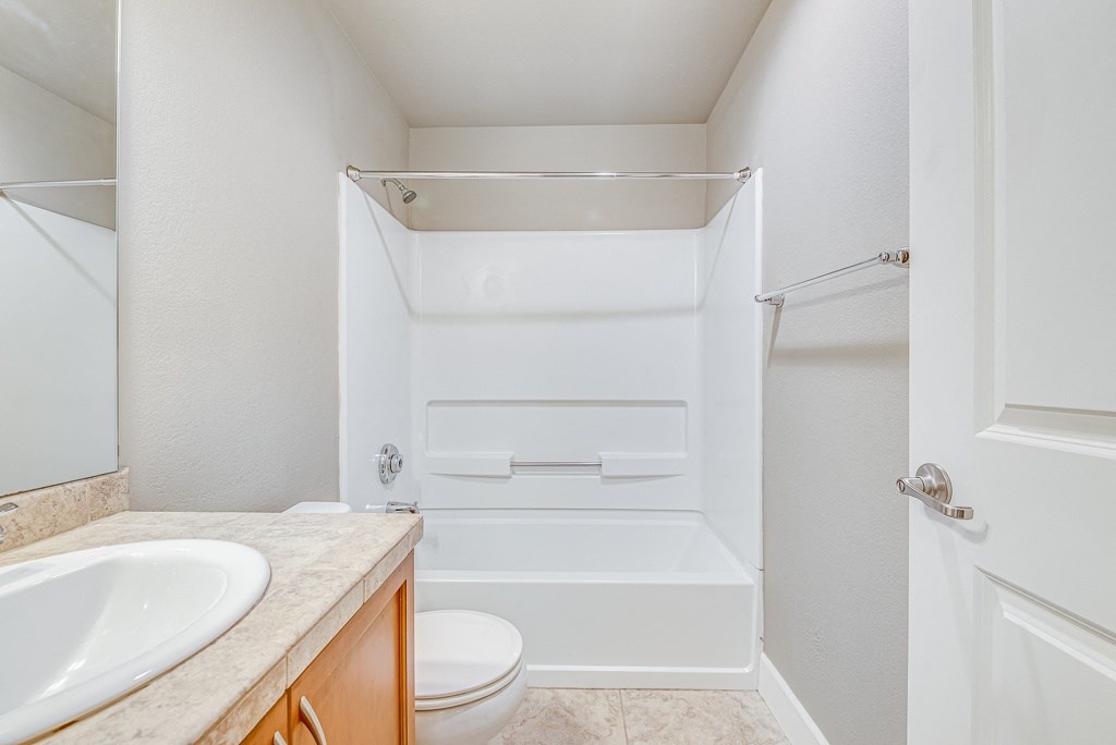 Bathroom with vanity at Village at The Pointe Apartments, Washington,98407