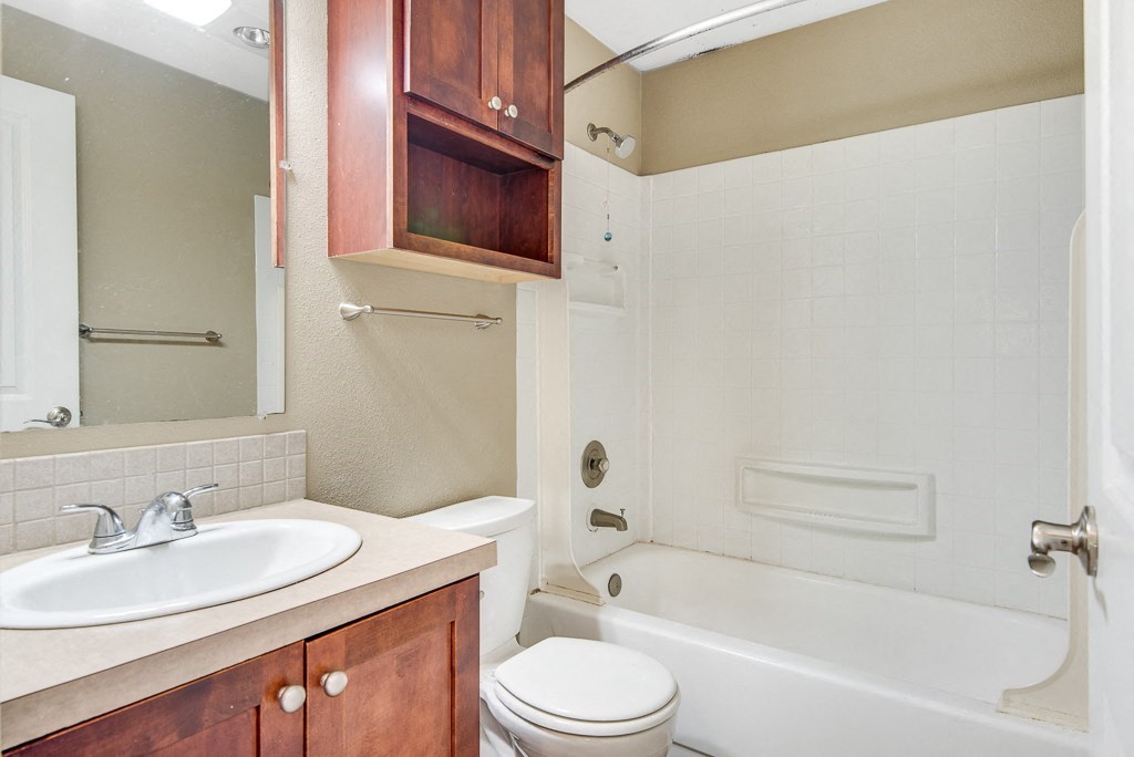 Bathroom Side Angle at Whispering Brook Apartments, Washington