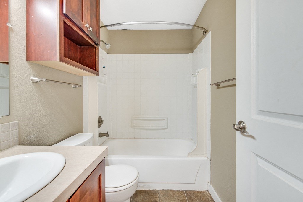 Bathroom Front Facing at Whispering Brook Apartments, Des Moines