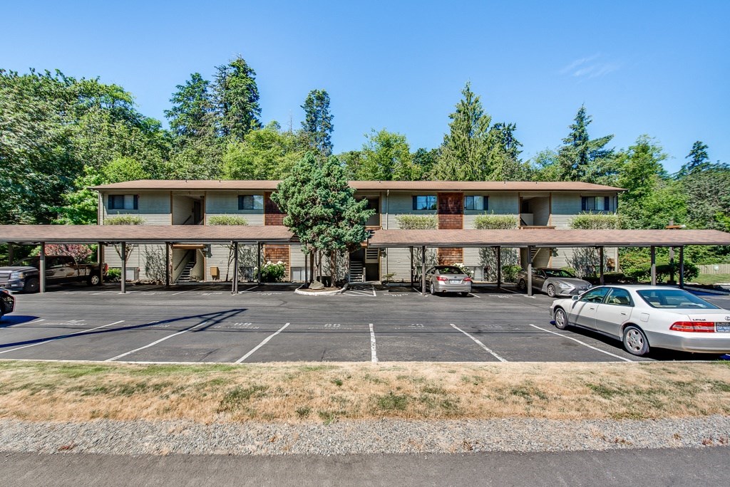 Parking Lot Front at Whispering Brook Apartments, Des Moines, WA,98198