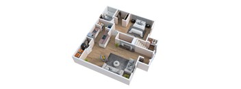 A1 Floorplan at Mer Soleil Apartments, Naples, 34116