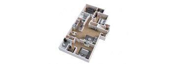 C1 Floorplan at Mer Soleil Apartments, Florida