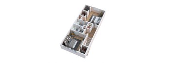 Schooner Floorplan at Alta Mar at Broadwater Apartments, Florida