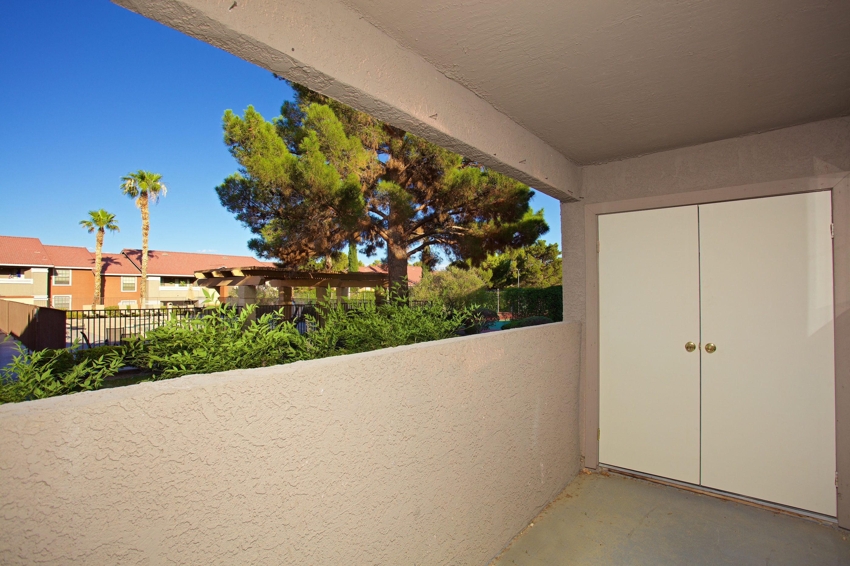 Private Apartment Balcony at Sky Court Harbors at The Lakes Apartments, Nevada, 89117