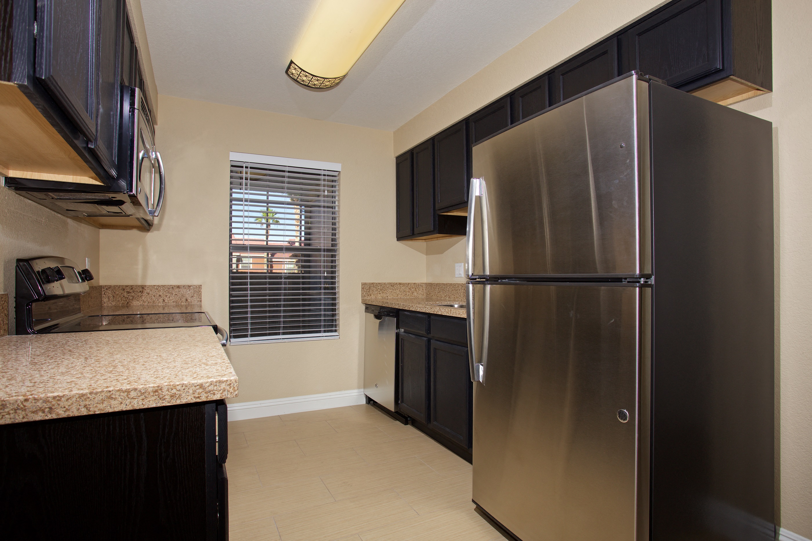 Renovated Kitchen at Sky Court Harbors at The Lakes Apartments, Las Vegas
