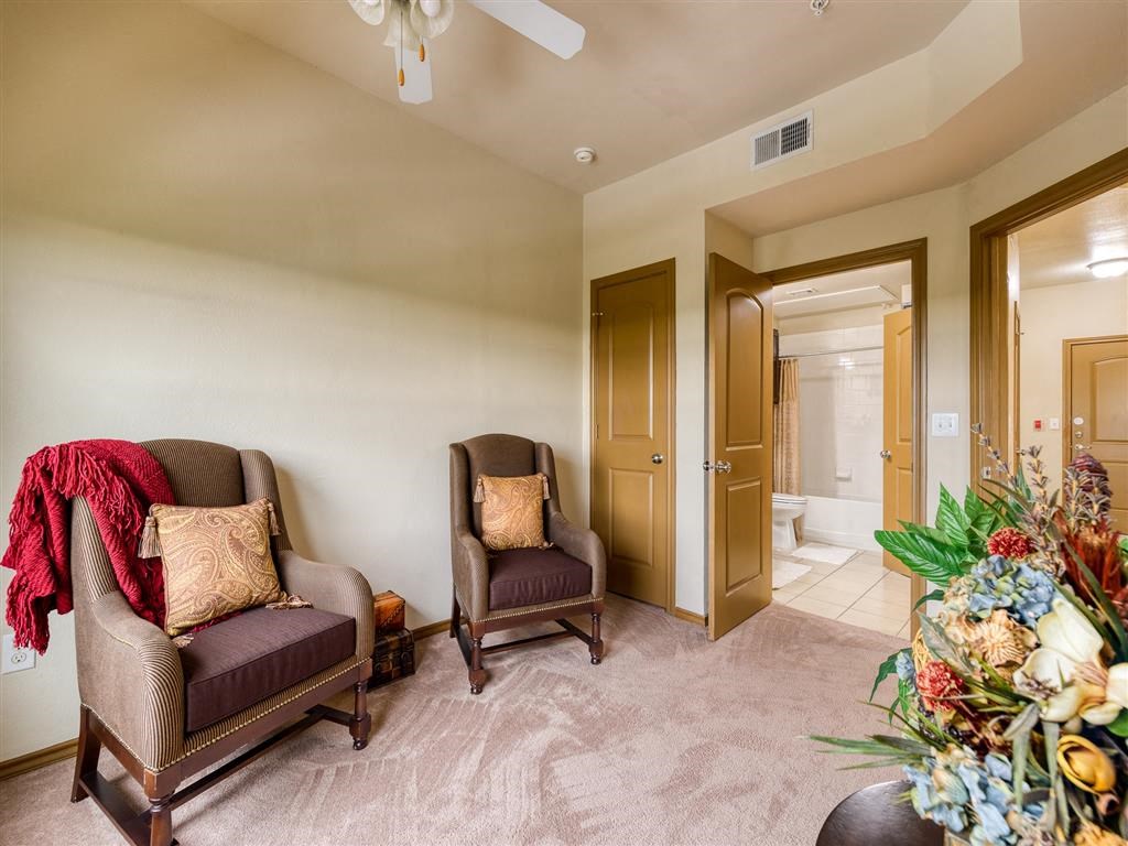 sitting area at Aventine at Kessler Park, Dallas, TX, 75211