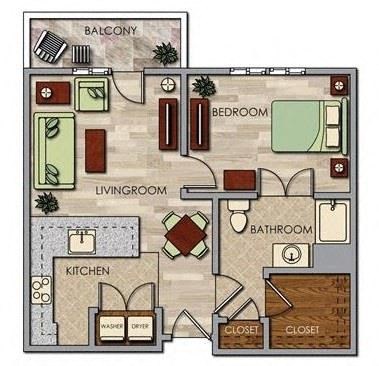Kessler Floor Plan at Aventine at Kessler Park, Dallas
