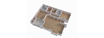 an overhead view of a floor plan of a home