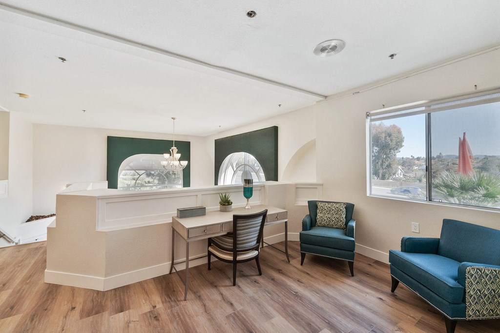 living room with bar area at Azure Point at Encinitas, Encinitas, 92024