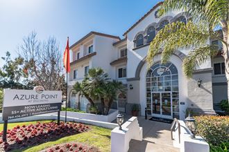 a view of the exterior of azure pointe apartments in encinitas at Azure Point at Encinitas, Encinitas, 92024