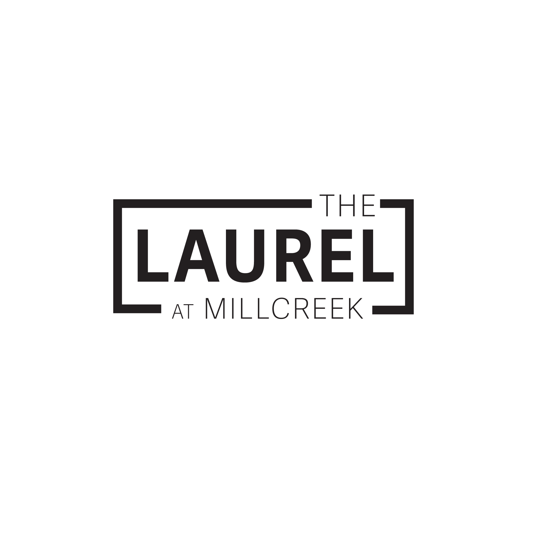 a logo for the laurel at miller creek