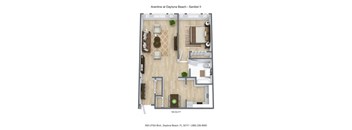 Aventine at Daytona Beach - Sanibel II floor plan.