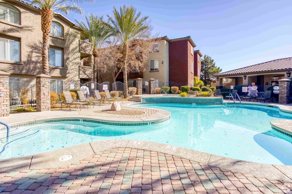 Swimming Pool area at  Borgata Condominiums Apartments , Las Vegas,Nevada