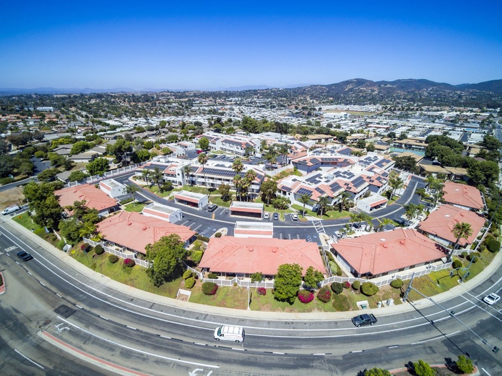 an aerial view of the city of culver city