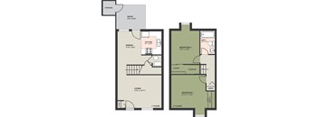 2 Bedroom, 1 Bath