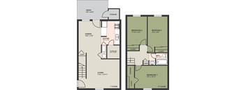 3 Bedroom, 1 Bath