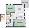 2-Bedroom, 1-Bath