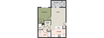 1 Bedroom, 1 Bath, Flat