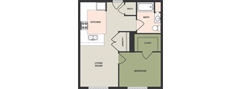 1 Bedroom, 1 Bath