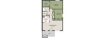 2 Bedroom, 1 Bath