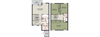 Sawyer Manor, 3 Bedroom, 1 Bath, Townhome 3A