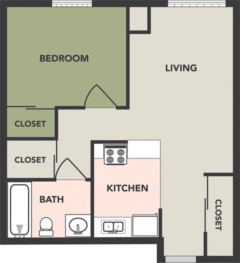 1 Bedroom, 1 Bath