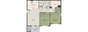 2-Bedroom, 1-Bath