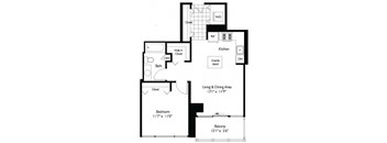 Tides | 1 Bedroom | 1 Bath | 690 SQ FT at Shoreham and Tides, Illinois, 60601