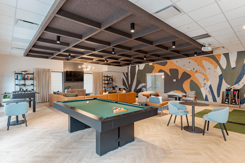 Billiards at 15 Bank Apartments in White Plains, NY 10606