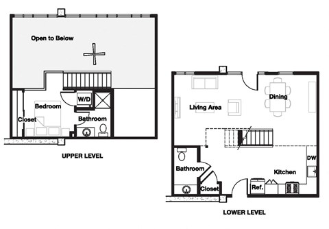1 bed 1 bath 1R Floor Plan | 890 Sq. Ft. at L Seven, San Francisco, CA