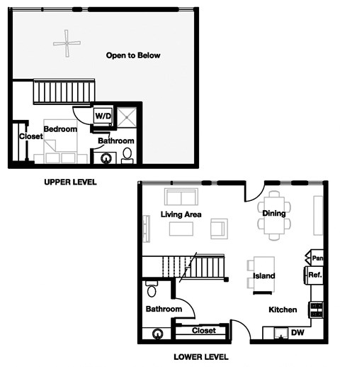 1 bed 1 bath 1T Floor Plan | 884-932 Sq. Ft. at L Seven, San Francisco, 94103