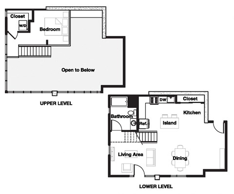 1 bed 1 bath 1V Floor Plan | 961-974 Sq. Ft. at L Seven, San Francisco, California 94103
