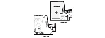 1 bed 1 bath 1W Floor Plan | 1,015-1,019 Sq. Ft. at L Seven, San Francisco